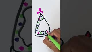 Happy new year drawing #welcome 2025#trendingshorts #ytshorts #brushpendrawing