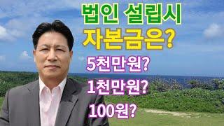 법인설립시 적정 자본금 규모는? ft.법인컨설팅