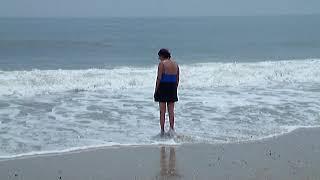 Sheilagh's dream realized. A year after emergency surgery. A day on the beach!