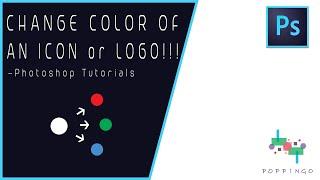 How to Change Color of an Icon or Logo in Photoshop | Photoshop Tutorials