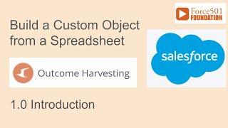 Build a Custom Object from a Spreadsheet for Outcome Harvesting using Salesforce Object Creator