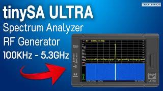 TINYSA ULTRA SPECTRUM ANALYZER AND RF SIGNAL GENERATOR