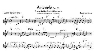 #EnnioMorricone - Amapola - Gianni Sanjust (transcription)