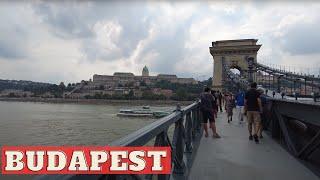 Széchenyi Chain Bridge | Várkert Bazaar  - Budapest, Hungary [4k Ultra HD 60fps ]