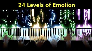 PIANO CHALLENGE: 24 Levels of Emotions (Simple to Complex)