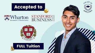 Admitted to Harvard Business School, Wharton, and Stanford GSB MBA with Knight-Hennessy Scholarship