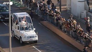 Il Papa ad Ajaccio, e' la prima volta di un Pontefice in Corsica