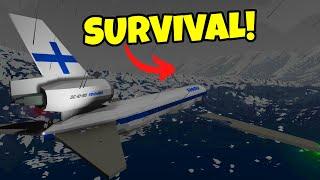 Trying to SURVIVE a SINKING PLANE In Stormworks?! Plane Crash Survival