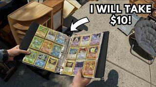 This Garage Sale Had VINTAGE POKEMON CARDS!!!