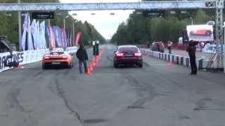 Lamborghini Superleggera LP570-4 St. 2 vs. AUDI RS6 St. 4. Moscow Unlim 500+