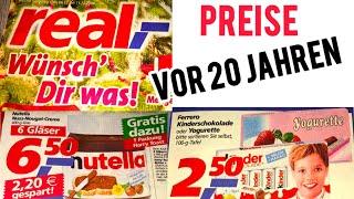 Preise vor 20 Jahren Real Weihnachten Angebote Food Zeitreise Nutelle Yogurette Schokolade Discount