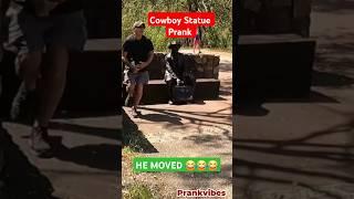 ▶️ Cowboy Statue Prank #shorts  #cowboy_prank #funny #explore  #statue_prank #shortvideo #fun #prank