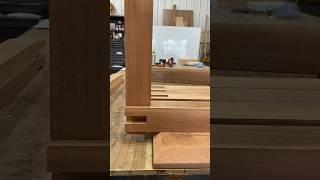 Test fit; Castle joint with a shoulder #lovetheprocess #woodshop #woodworking #table