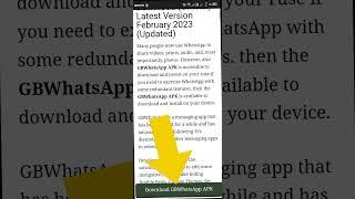 Fix GB WhatsApp update problem #shorts #shortsvideo #short #viral