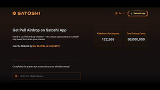 Pell Network Airdrop Whitelist Tutorial for the Pell Airdrop on Satoshi AppSatoshi App New Airdrop