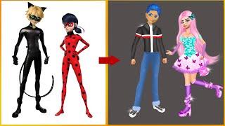 Miraculous: Ladybug And Gat Noir Glow Up My Little Pony _ Miraculous Transformation#mlp