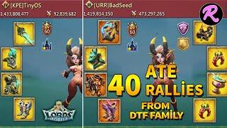 Lords Mobile Ate 40 Rallies From DTF Family, Perfect Defense and Offline Zeroed | K414