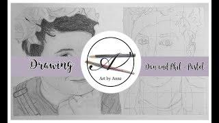 Drawing Dan and Phil - Pastel PART TWO | Art by AnneVerhoef