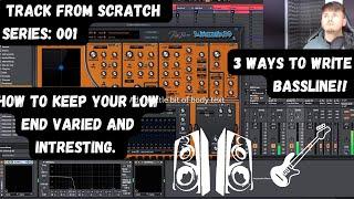 3 Different Ways To Write A Bassline + How To Keep Your Basslines Interested & Varied! (TFS:001)