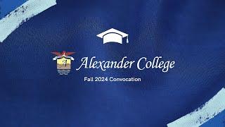 Alexander College Fall Convocation 2024