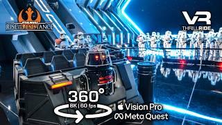 Immersive 8K 360° Star Wars Ride: Rise Of The Resistance VR Experience @ Disney World