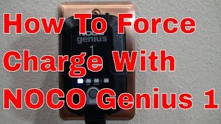 How To Force Charge A Dead Battery With NOCO Genius 1