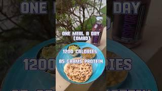 Vegetarian One Meal A Day Plan: Cutting Edition - 1200 calories, 85 grams of protein! #Omad #fatloss