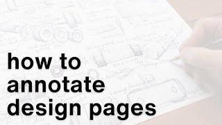 How to annotate design ideas!