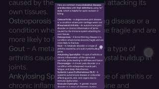 common definition of skeletomuscular disease and disorder#msn#nursing #shorts