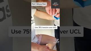 UCL Injury taping at the elbow! Quick and easy  #pain #ucl #brockpurdy #elbowpain