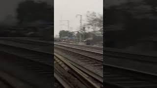 Speedy Train stopped due to traffic jam...!!!  Indian Railways 