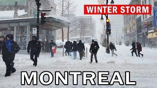 Montreal Severe Snowstorm - Winter Storm February 2025