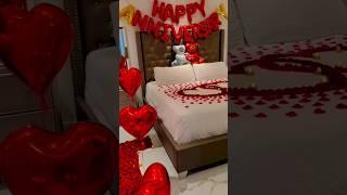 Anniversary decoration| anniversary room decoration| romantic decoration| romantic room decoration