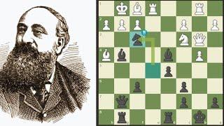 Gossip's Amazing Checkmate Combination - Jackson Whipps Showalter vs George Hatfeild Gossip 1889