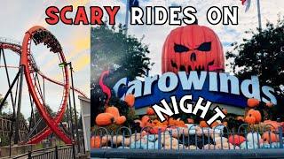 Scary Rides on Scarowinds Night