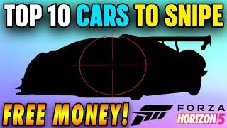 NEW Top 10 BEST Cars To Snipe in Forza Horizon 5 - MAKE 100M CR AN HOUR (2024!)