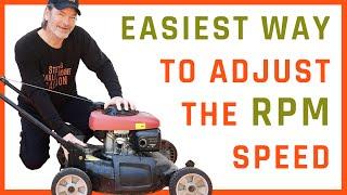 How To Adjust the RPM Speed on a Lawn Mower