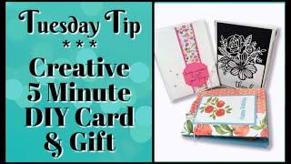 How to Make your Handmade Card Double as a Gift Idea in 5 Minutes