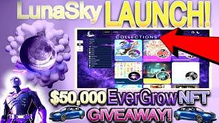 LunaSky LAUNCH LIVESTREAM EverGrow NFT Marketplace