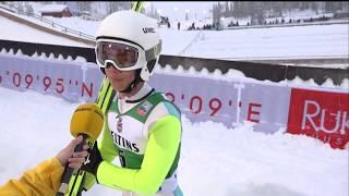 Zhao Zihe and Zhao Jiawen commenting their performance in Nordic Combined, Ruka Nordic 2019