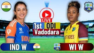 Live Match Today IND W vs WI W 1st ODI | Live Score & Commentary