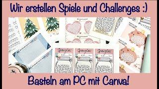 Canva Challenges & Sparspiele erstellen Sparen Umschlagmethode Budgetieren Haushaltsbuch