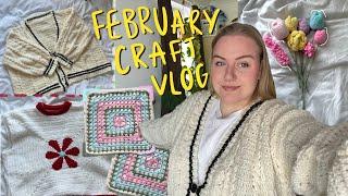 february craft vlog | crochet, knitting & lots of chatting from a plus size girly