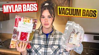 What's Better? Mylar Bags vs Vacuum Sealing for Food Storage