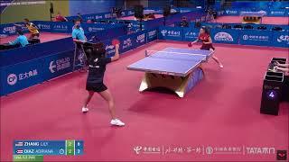 Why did Lily Zhang give a point to Adriana Diaz (WTC 2022)