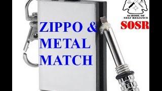 Zippo & Metal Match- Fire Kit Series