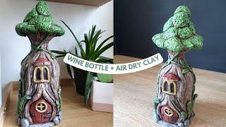 Repurpose An Old Wine Bottle To Create A Whimsical Fairy House