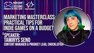 IndieGameBusiness Sessions: Marketing Masterclass: Practical Tips for Indie Games on a Budget