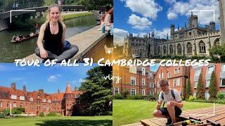 Tour of all 31 Cambridge colleges in ONE day challenge !!