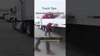 How To Uncouple a Tractor Trailer pt.1 #shorts